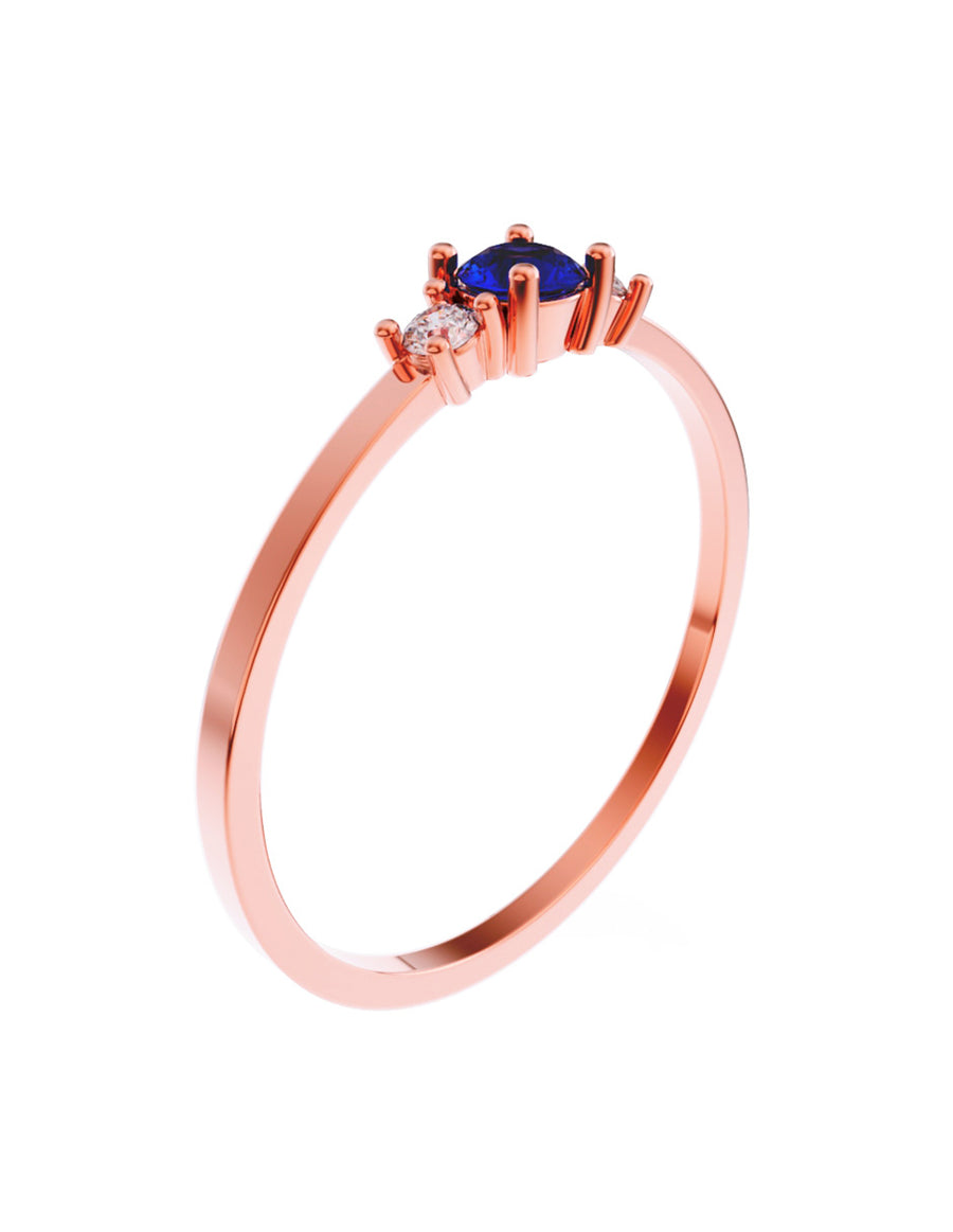ANILLO DE ORO CON CIRCONIA