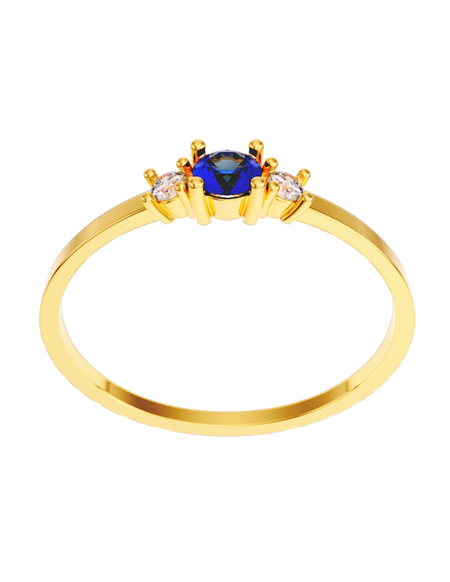 ANILLO DE ORO CON CIRCONIA