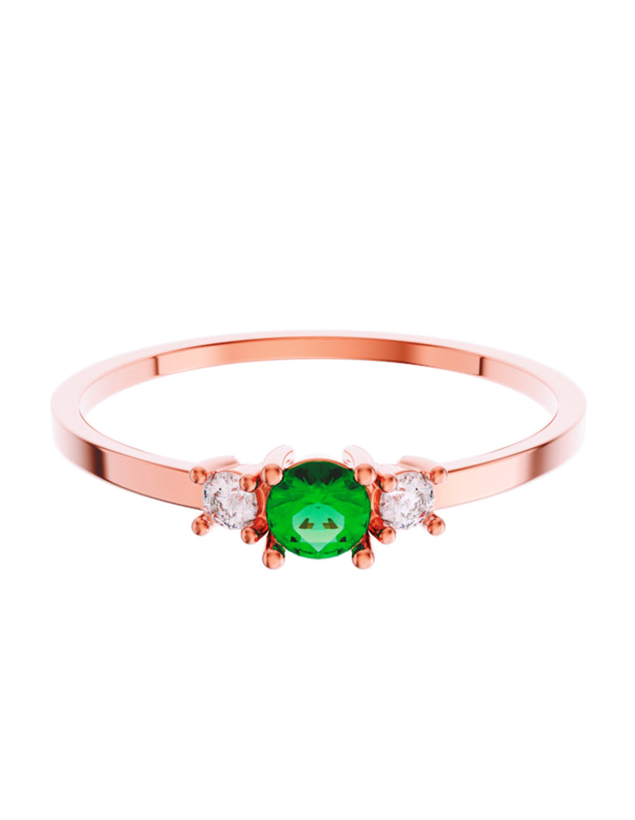 ANILLO DE ORO CON CIRCONIA