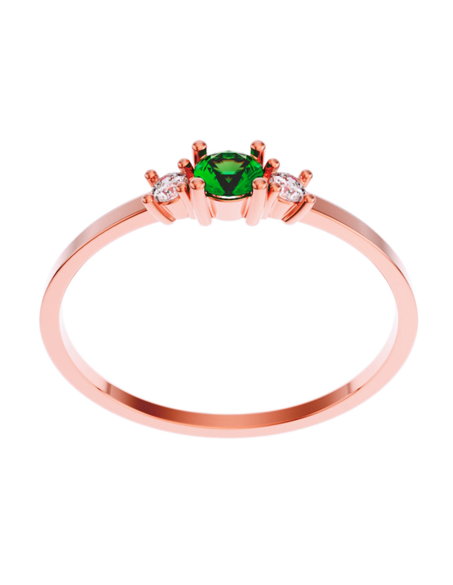 ANILLO DE ORO CON CIRCONIA
