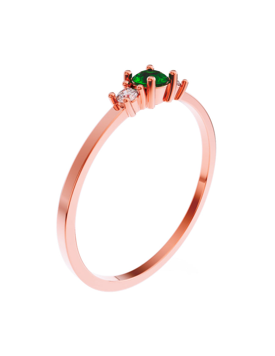 ANILLO DE ORO CON CIRCONIA
