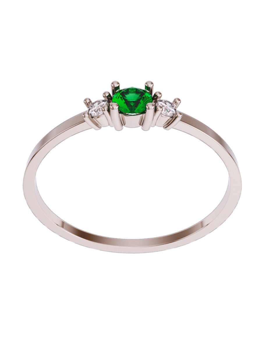 ANILLO DE ORO CON CIRCONIA