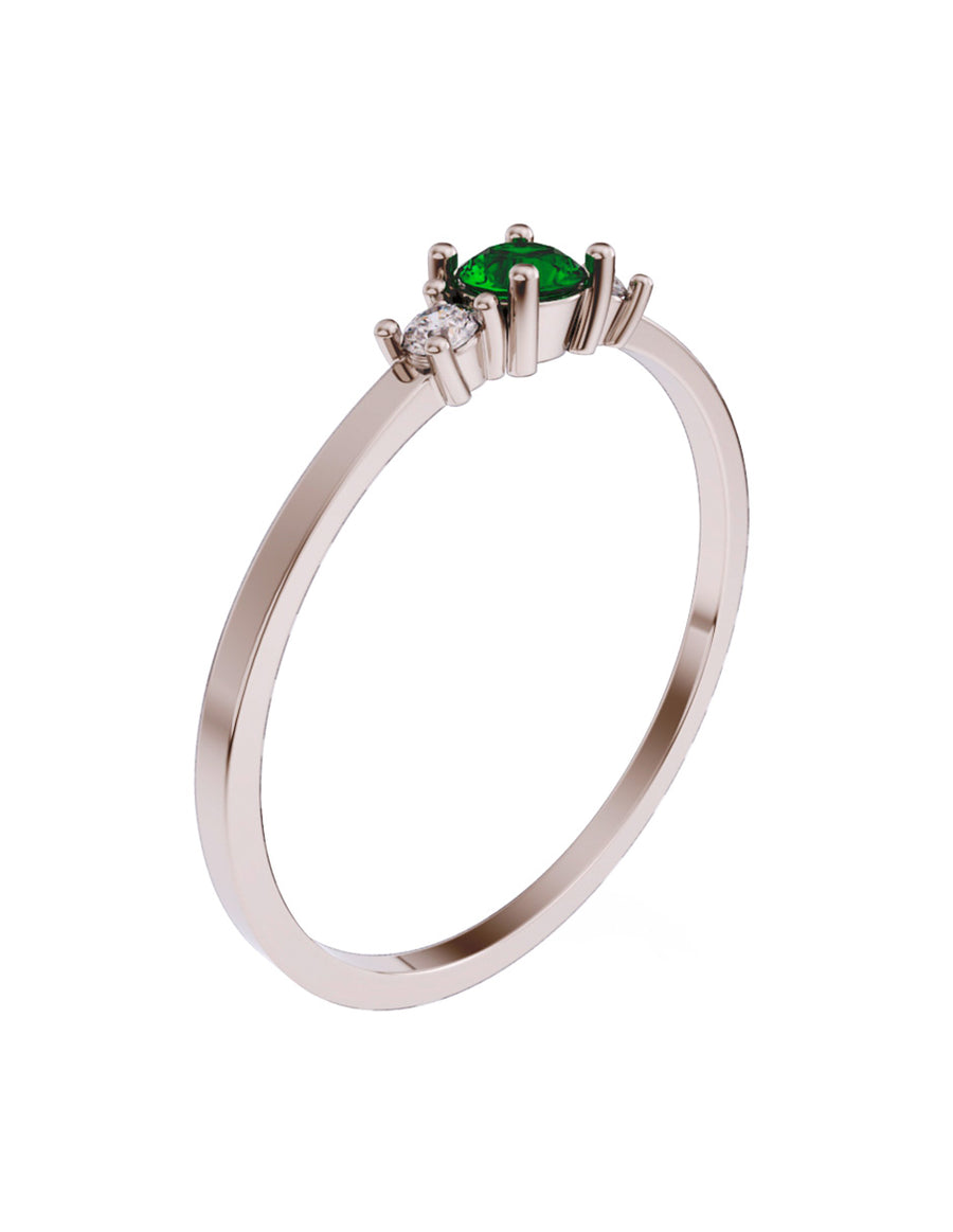 ANILLO DE ORO CON CIRCONIA