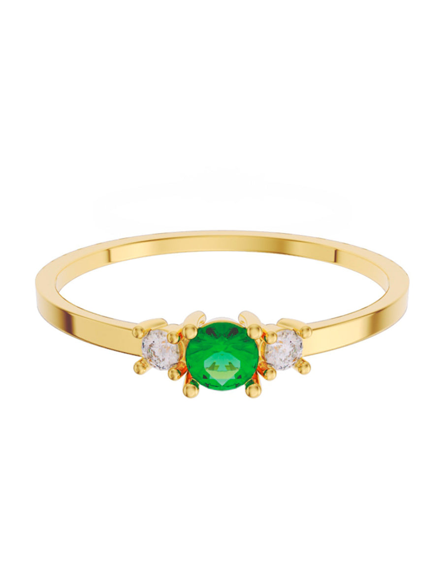 ANILLO DE ORO CON CIRCONIA
