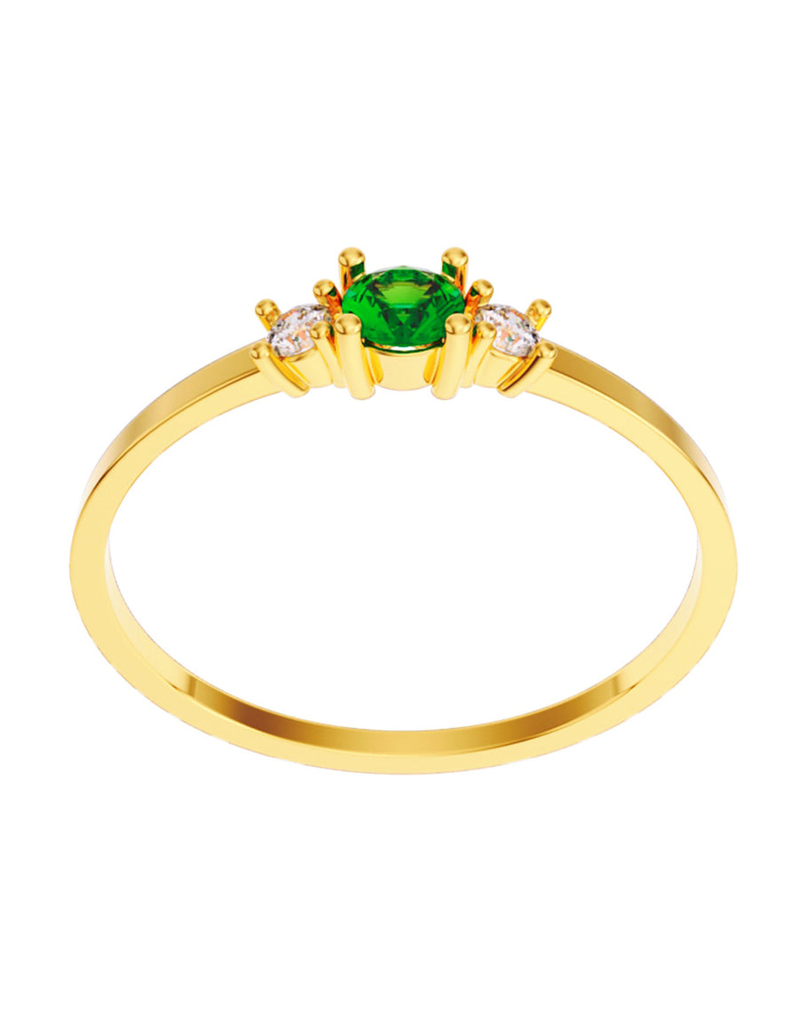 ANILLO DE ORO CON CIRCONIA
