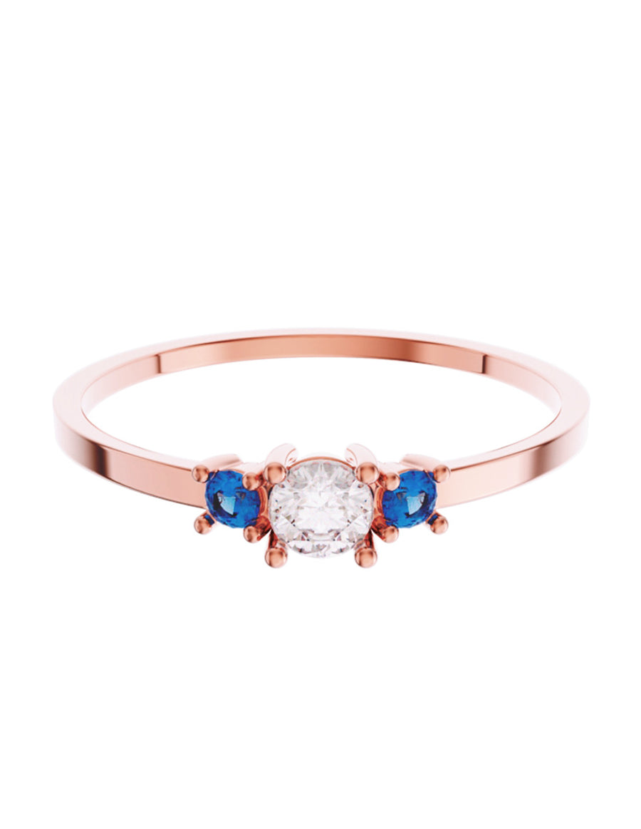 ANILLO DE ORO CON CIRCONIA