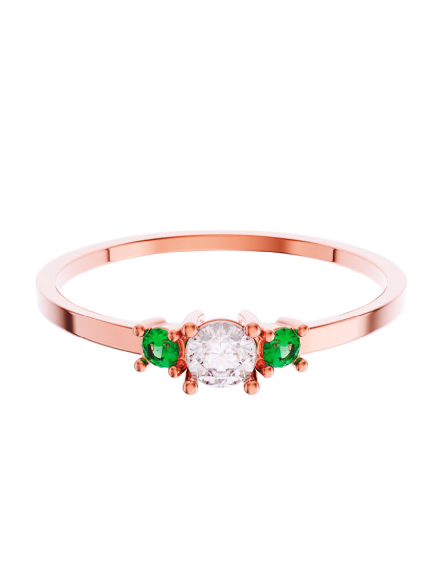 ANILLO DE ORO CON CIRCONIA