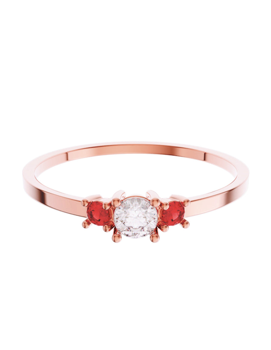 ANILLO DE ORO CON CIRCONIA