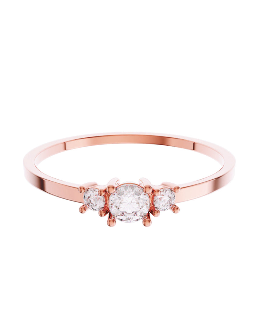 ANILLO DE ORO CON CIRCONIA