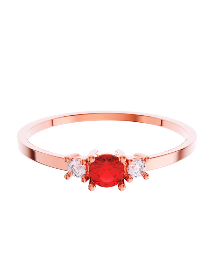 ANILLO DE ORO CON CIRCONIA