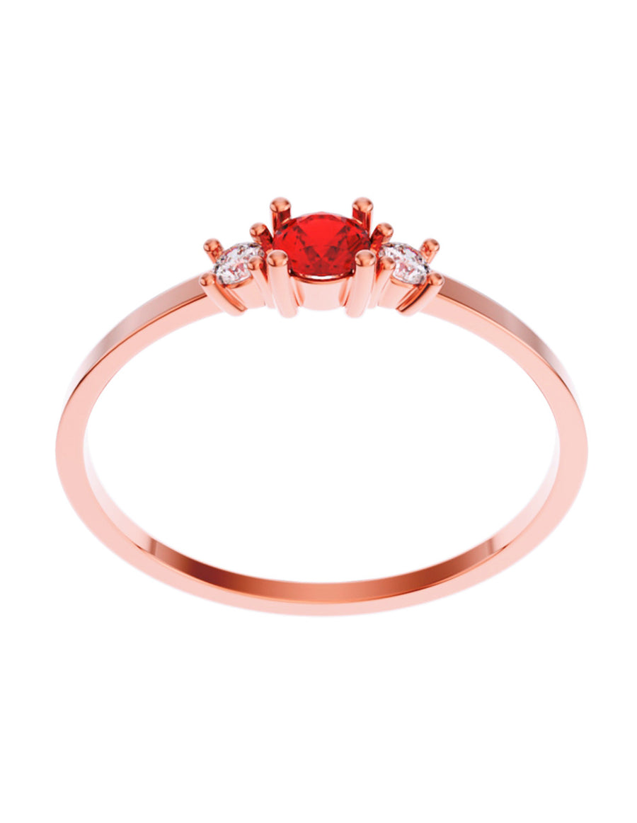 ANILLO DE ORO CON CIRCONIA