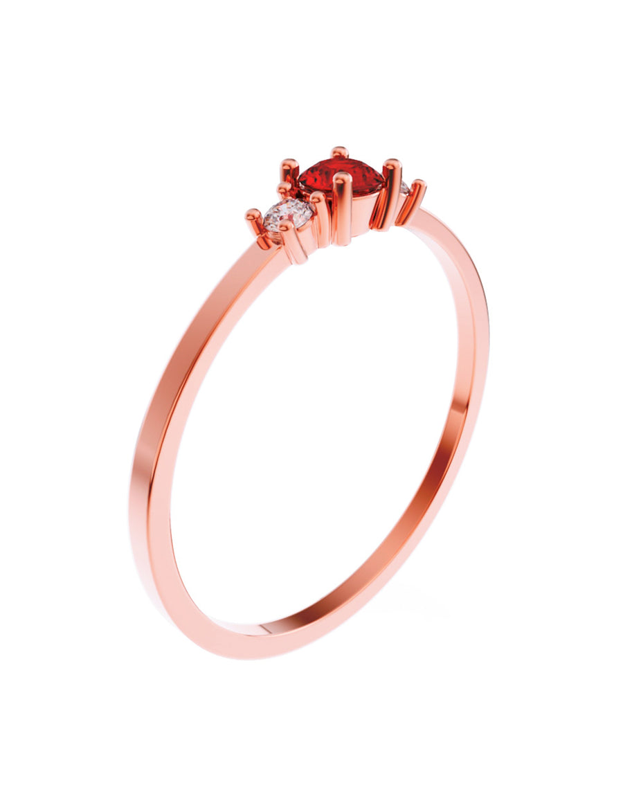 ANILLO DE ORO CON CIRCONIA