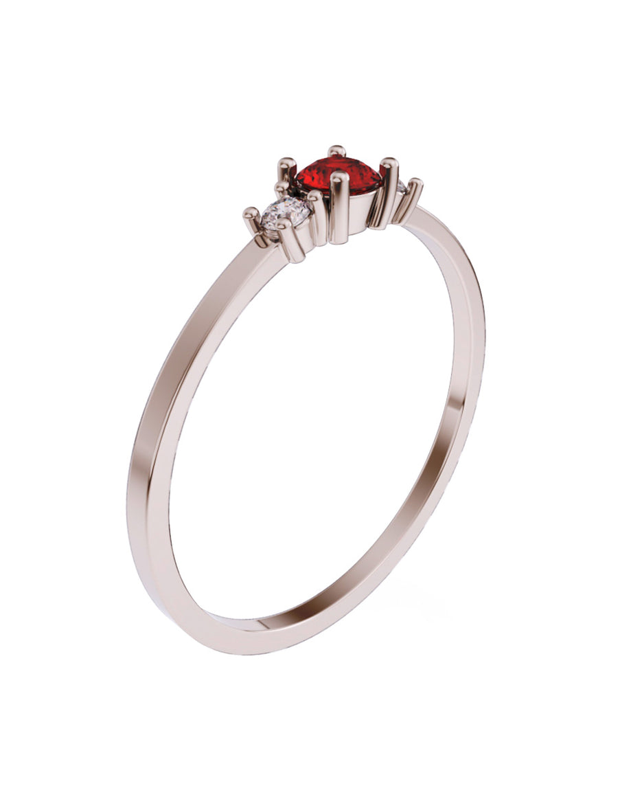 ANILLO DE ORO CON CIRCONIA