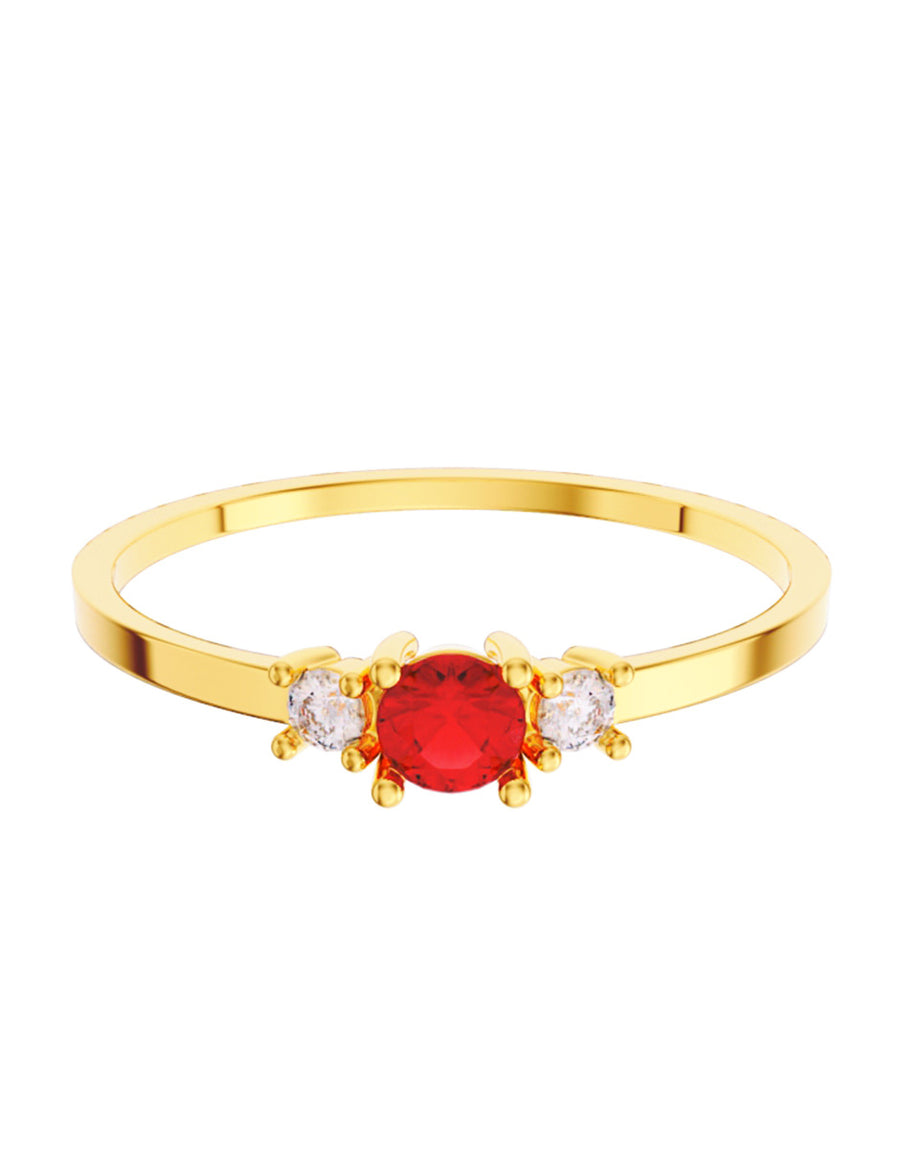 ANILLO DE ORO CON CIRCONIA