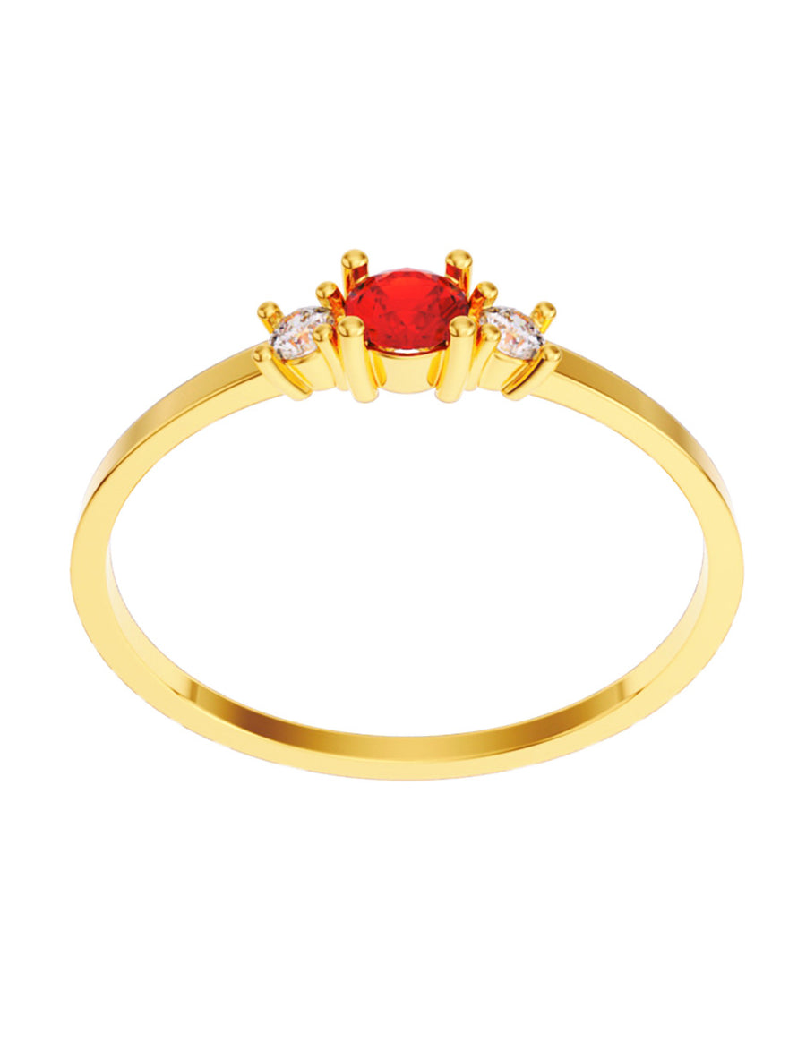 ANILLO DE ORO CON CIRCONIA