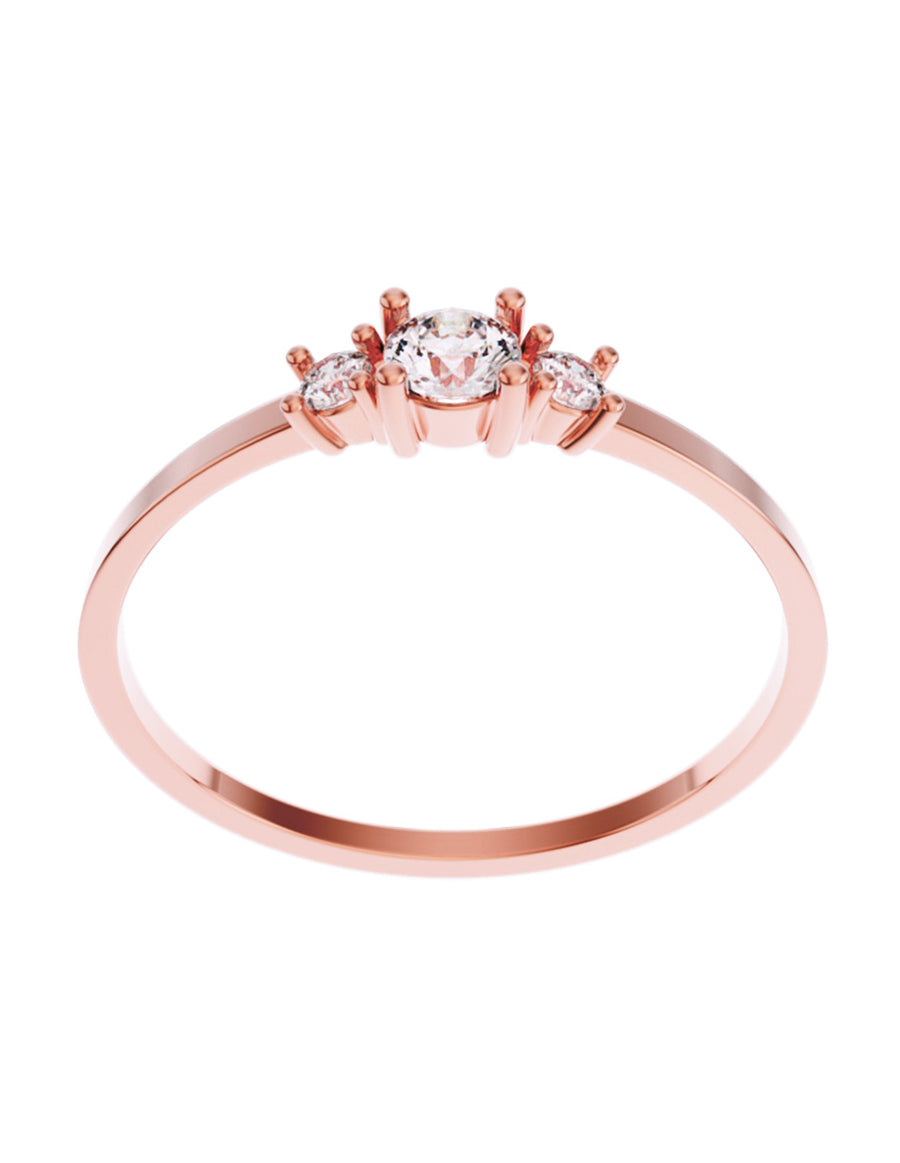 ANILLO DE ORO CON CIRCONIA