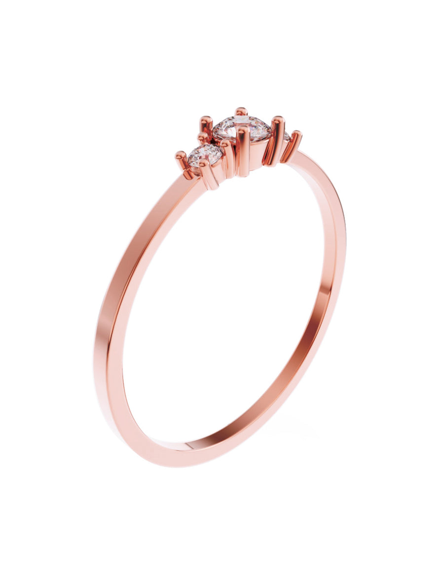 ANILLO DE ORO CON CIRCONIA