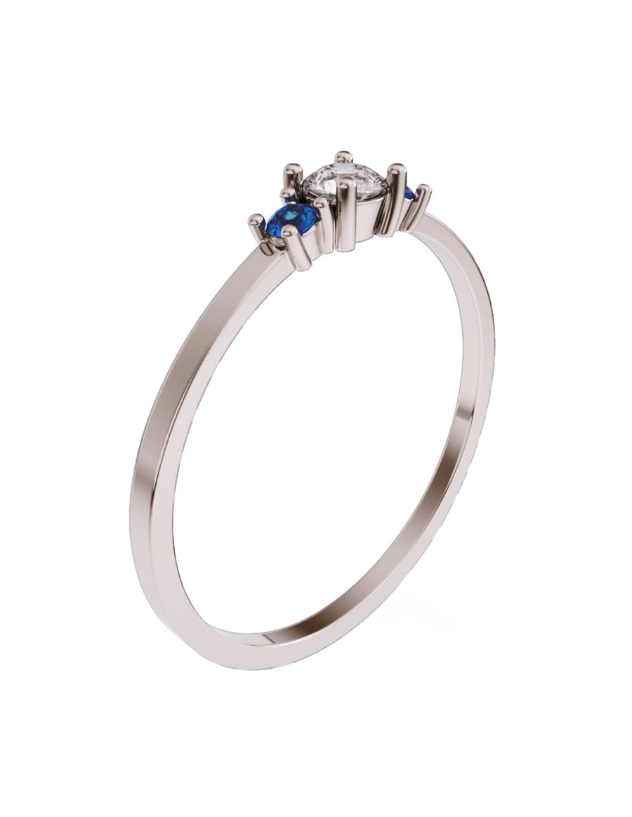 ANILLO DE ORO CON CIRCONIA