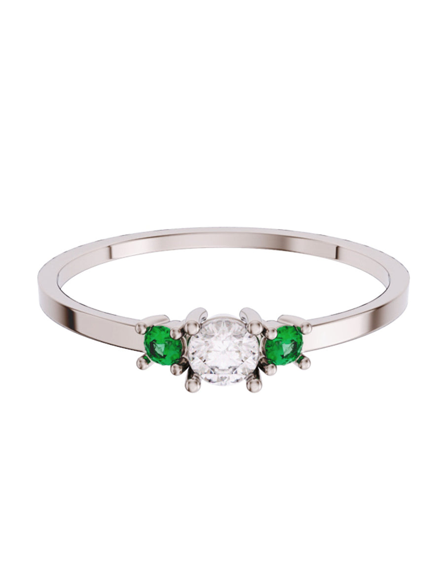ANILLO DE ORO CON CIRCONIA