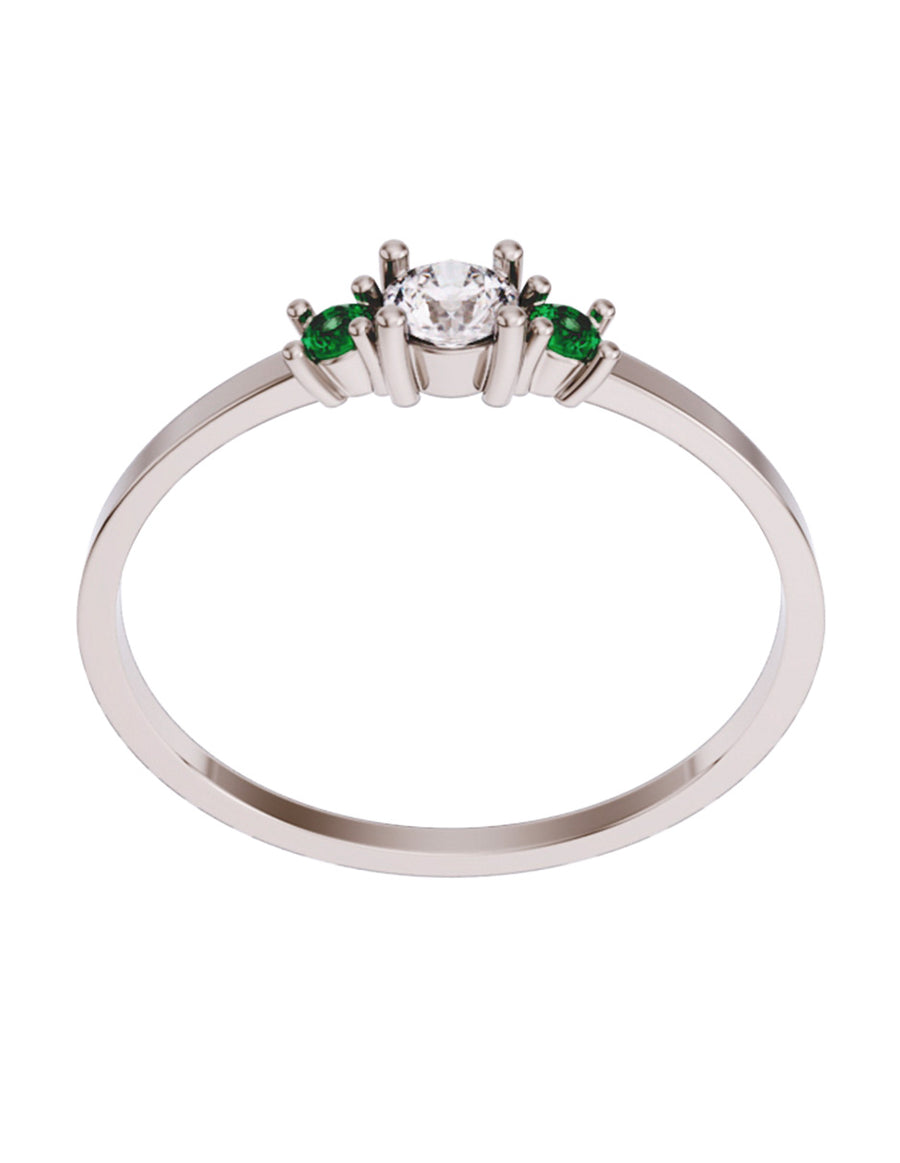 ANILLO DE ORO CON CIRCONIA