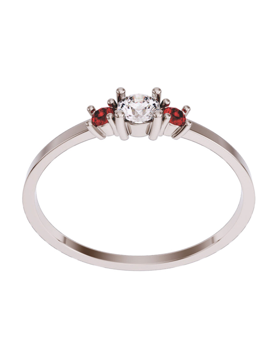 ANILLO DE ORO CON CIRCONIA