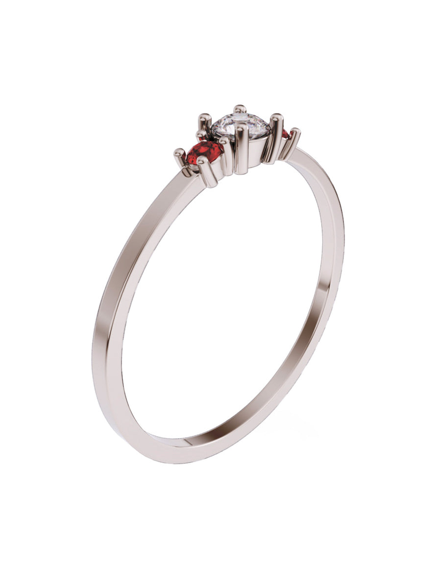 ANILLO DE ORO CON CIRCONIA
