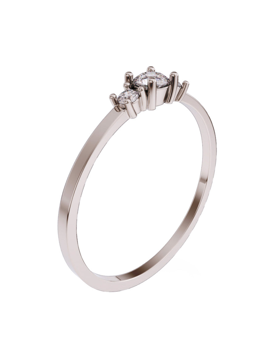 ANILLO DE ORO CON CIRCONIA