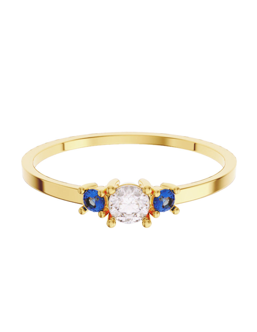 ANILLO DE ORO CON CIRCONIA