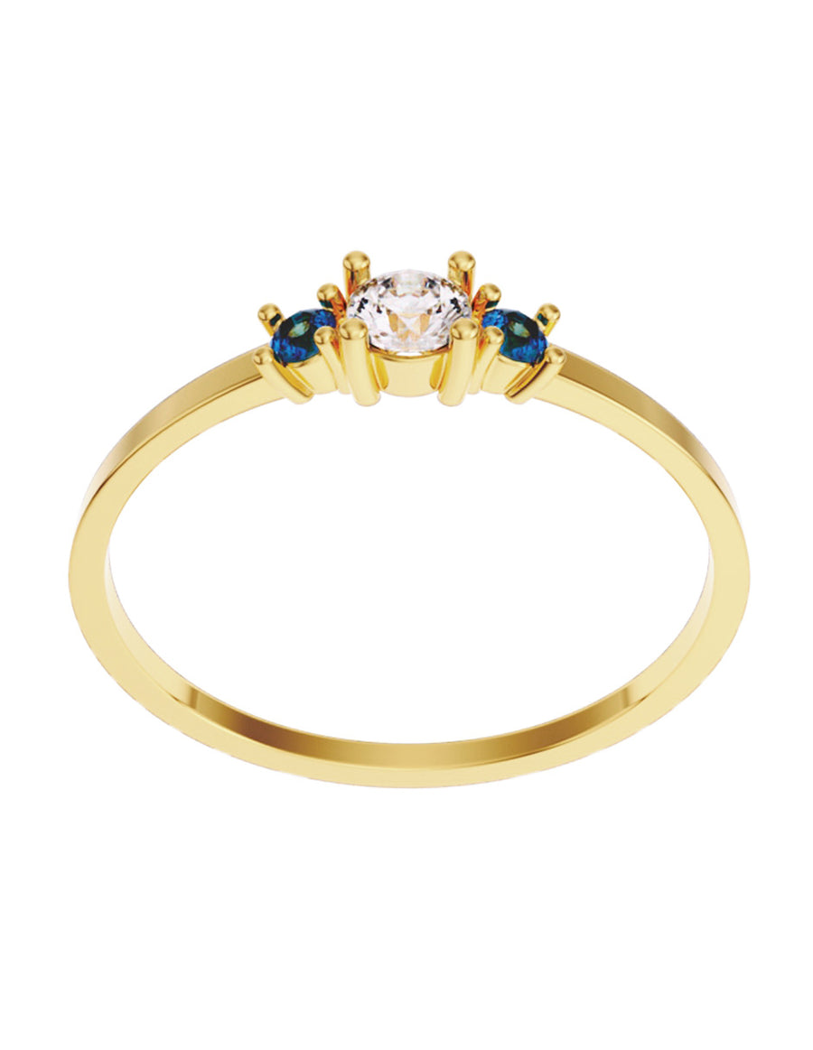 ANILLO DE ORO CON CIRCONIA