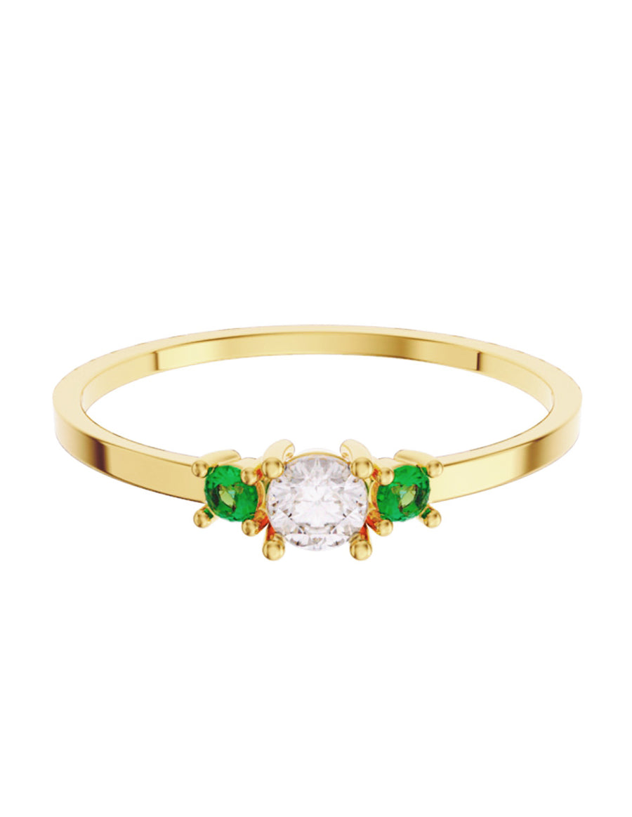 ANILLO DE ORO CON CIRCONIA