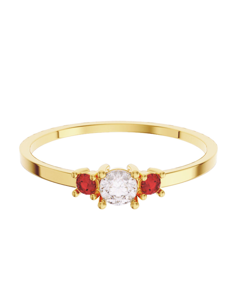 ANILLO DE ORO CON CIRCONIA