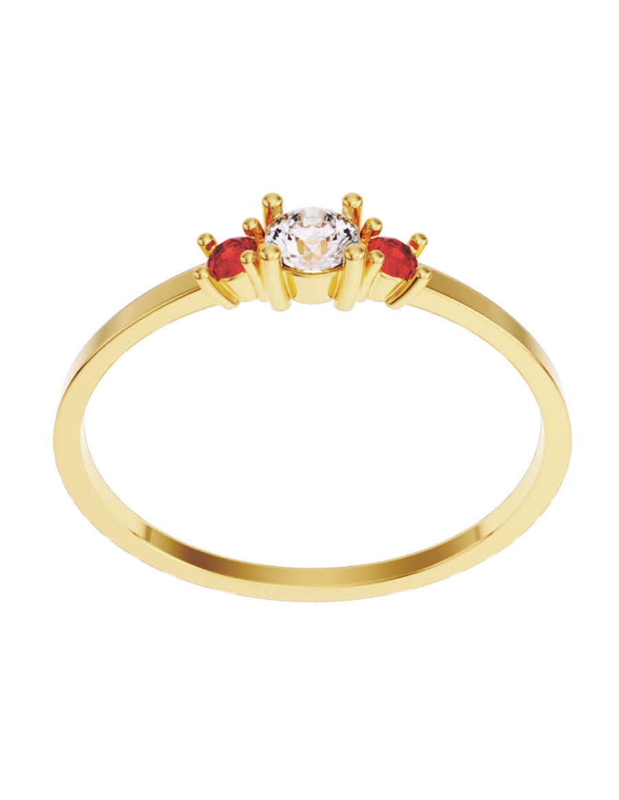ANILLO DE ORO CON CIRCONIA