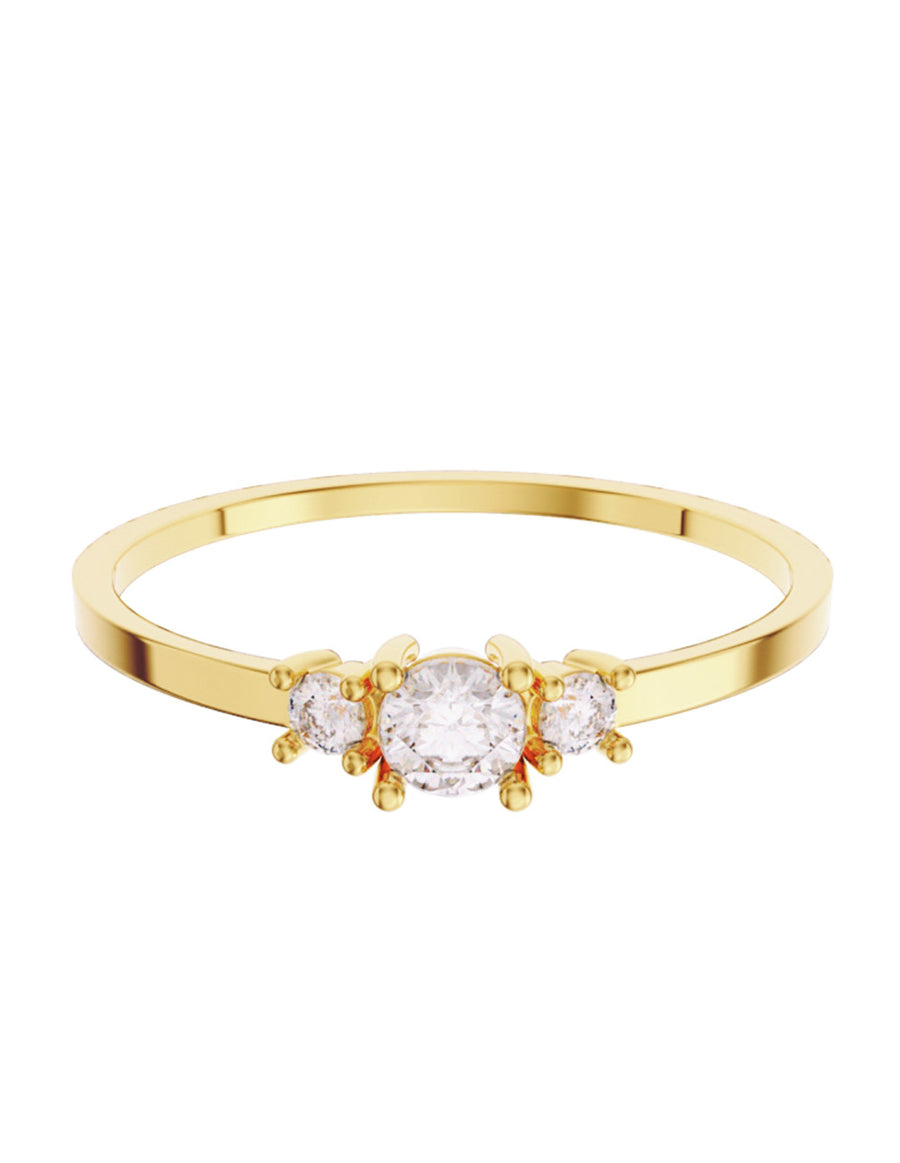 ANILLO DE ORO CON CIRCONIA