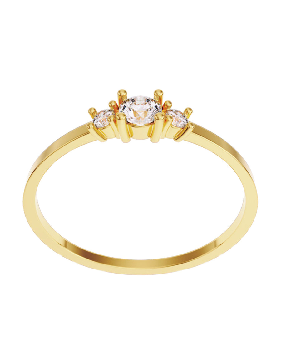ANILLO DE ORO CON CIRCONIA