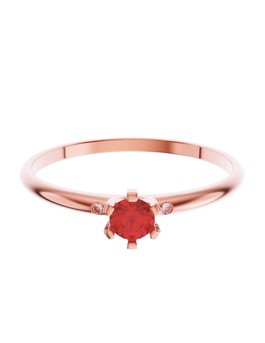 ANILLO DE ORO CON CIRCONIA