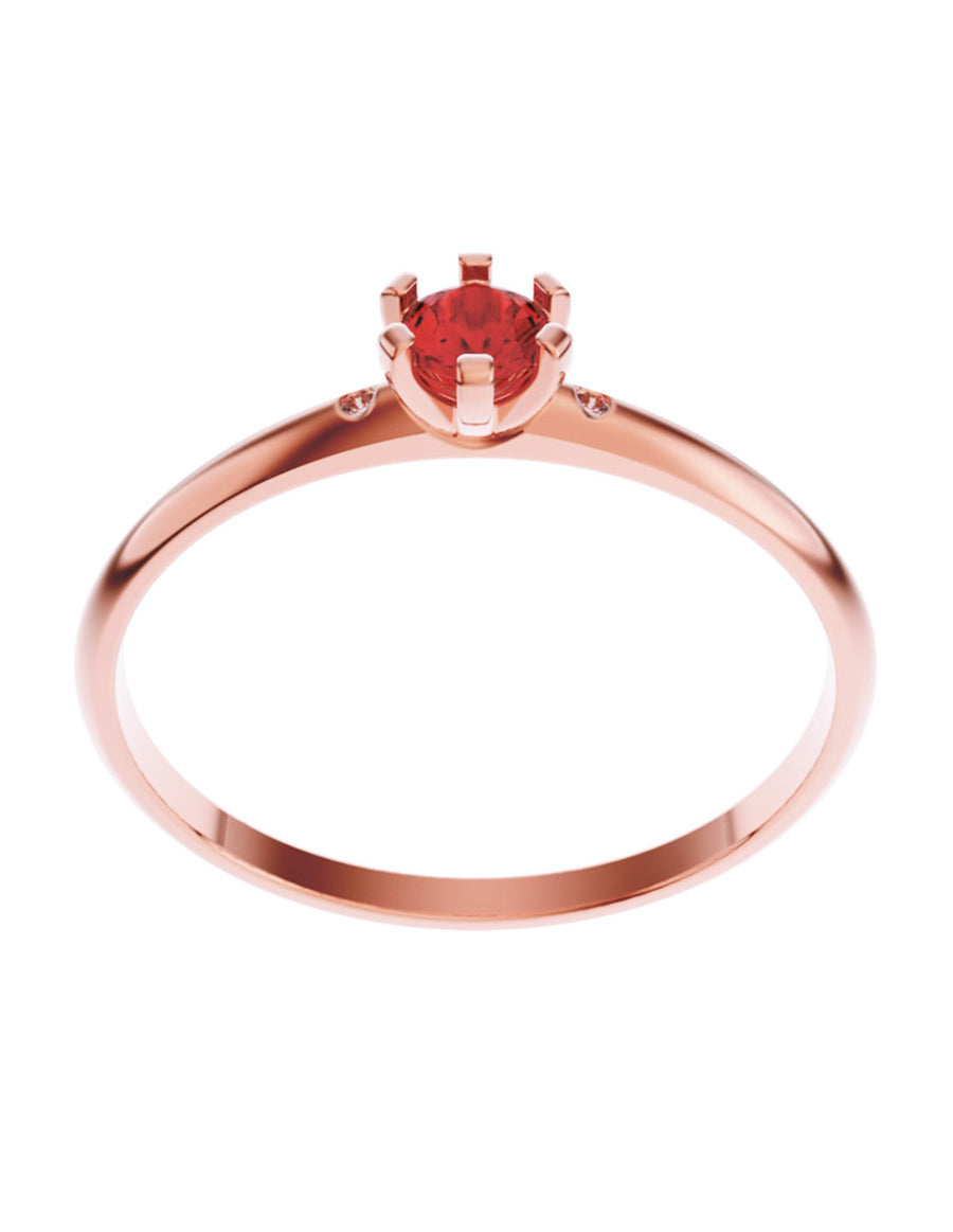 ANILLO DE ORO CON CIRCONIA