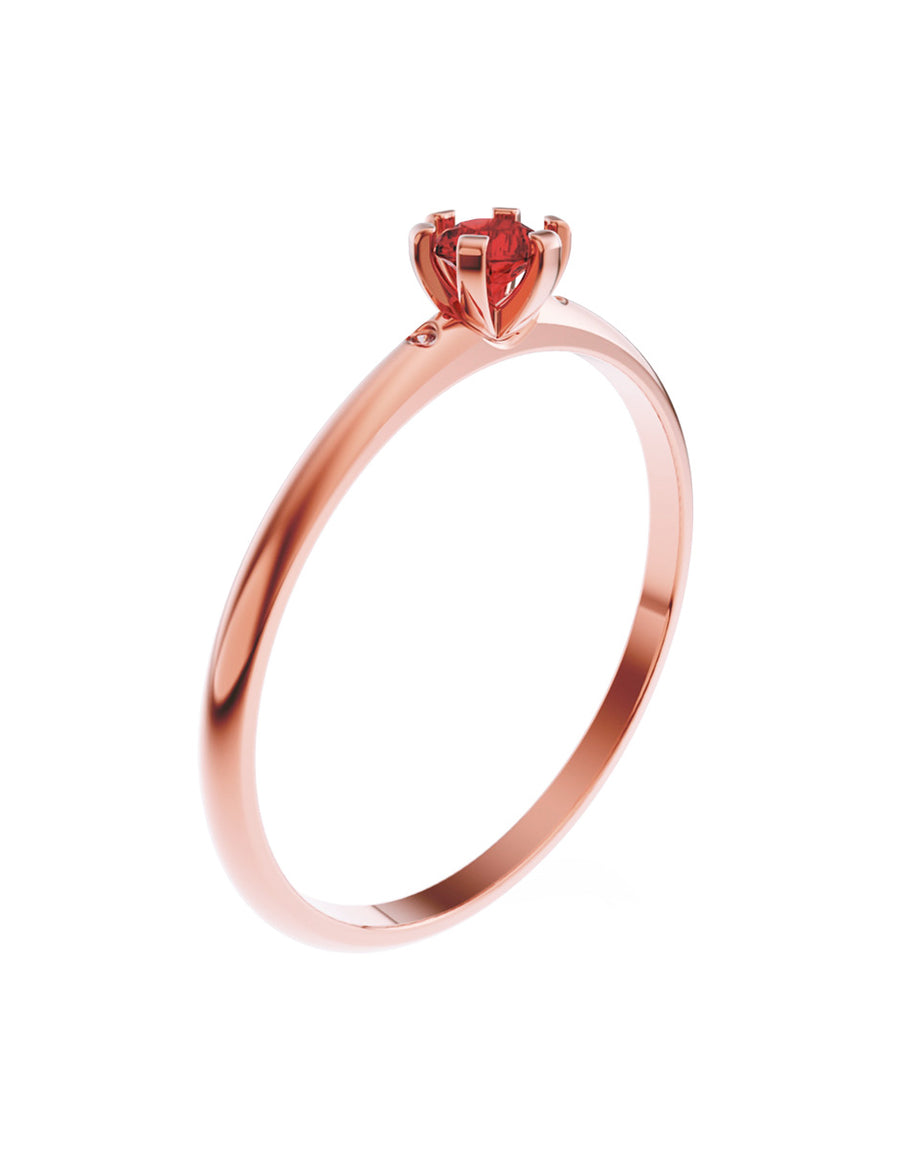 ANILLO DE ORO CON CIRCONIA