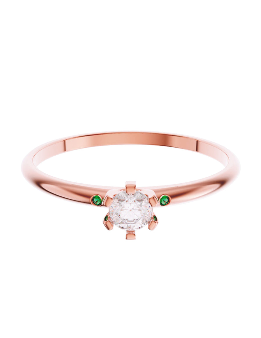 ANILLO DE ORO CON CIRCONIA
