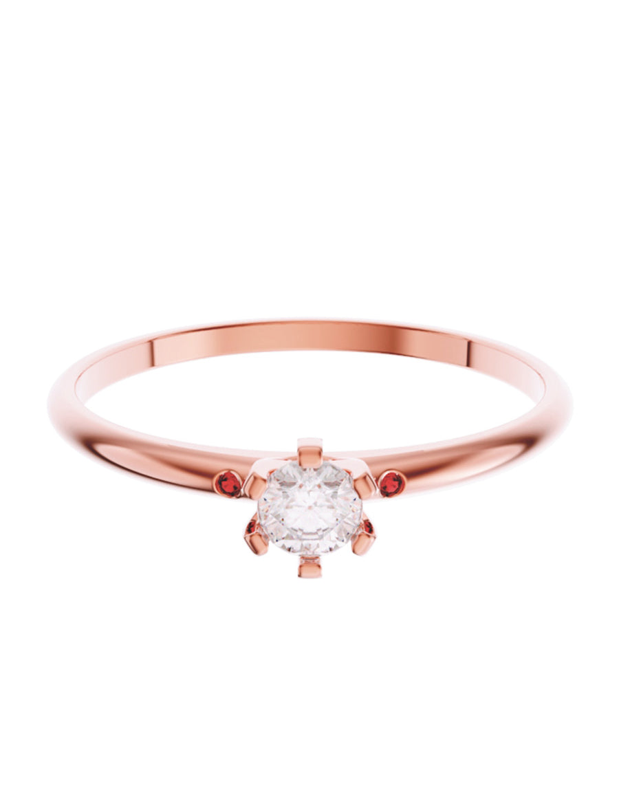 ANILLO DE ORO CON CIRCONIA