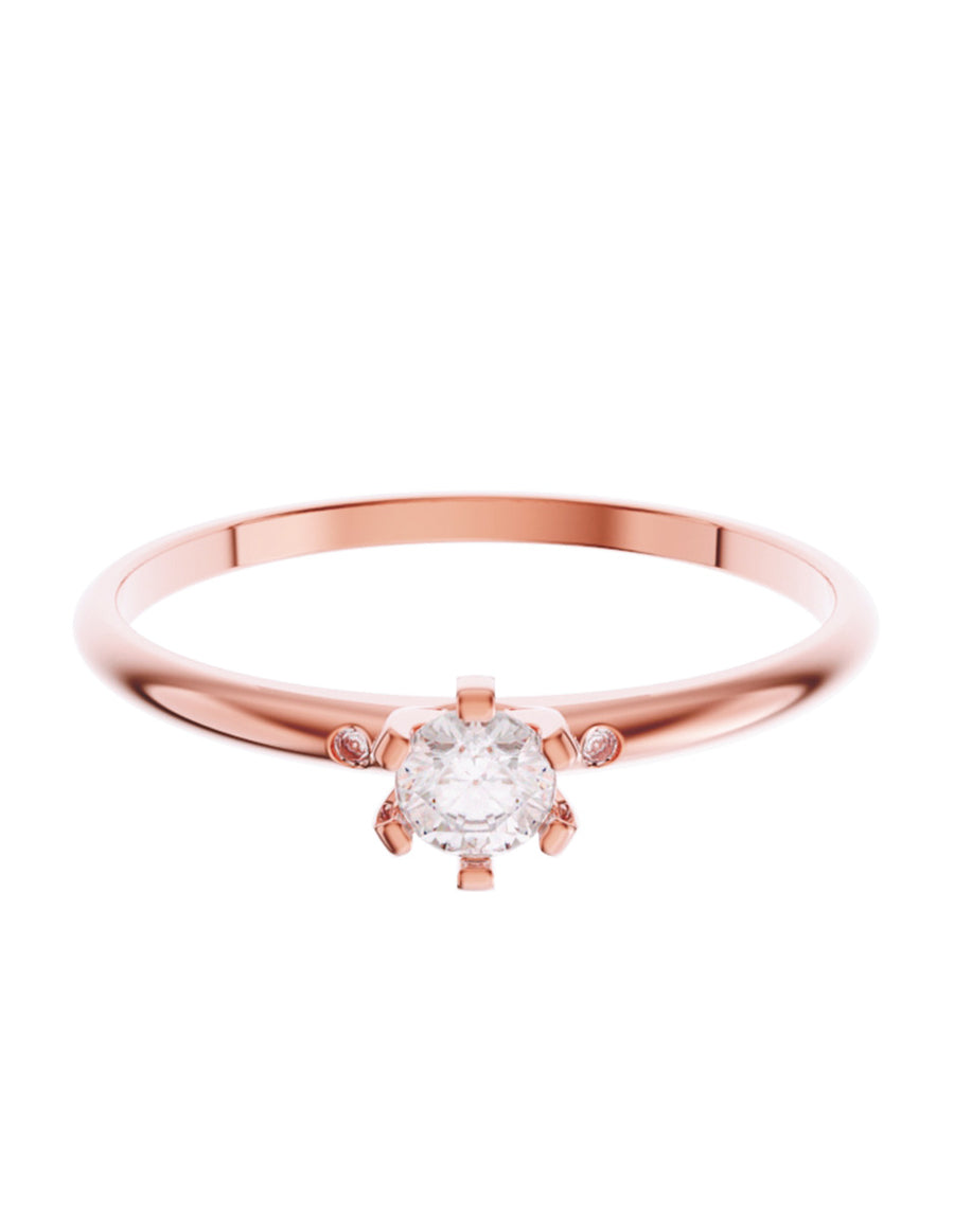 ANILLO DE ORO CON CIRCONIA