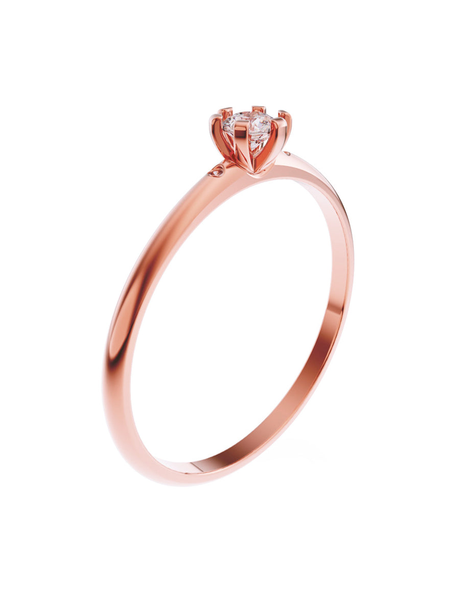 ANILLO DE ORO CON CIRCONIA