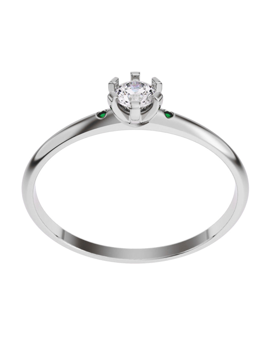 ANILLO DE ORO CON CIRCONIA