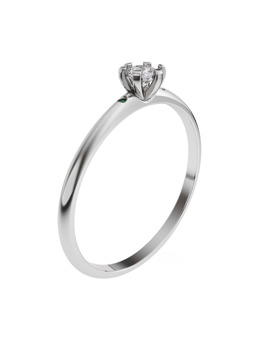 ANILLO DE ORO CON CIRCONIA