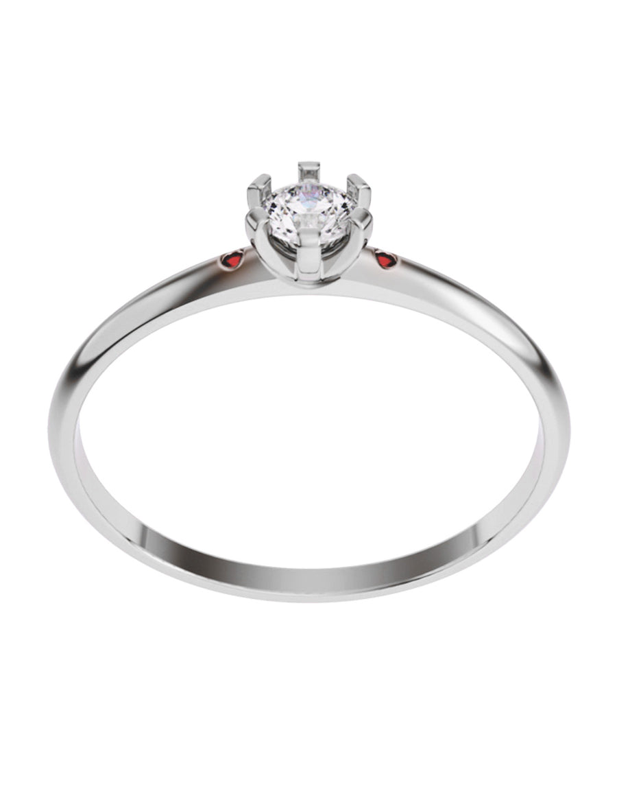 ANILLO DE ORO CON CIRCONIA