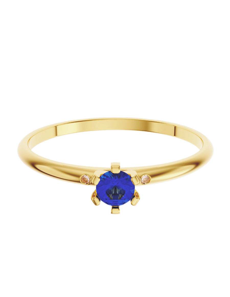 ANILLO DE ORO CON CIRCONIA