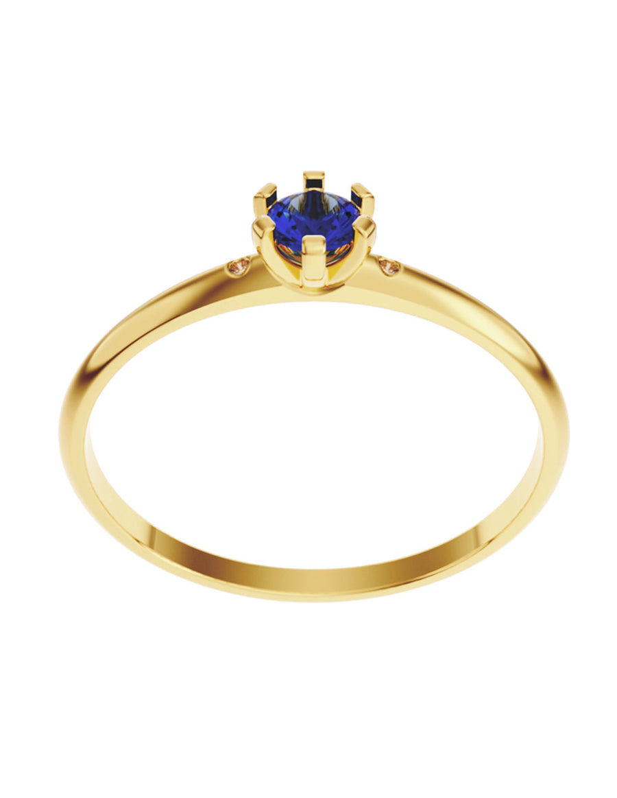 ANILLO DE ORO CON CIRCONIA