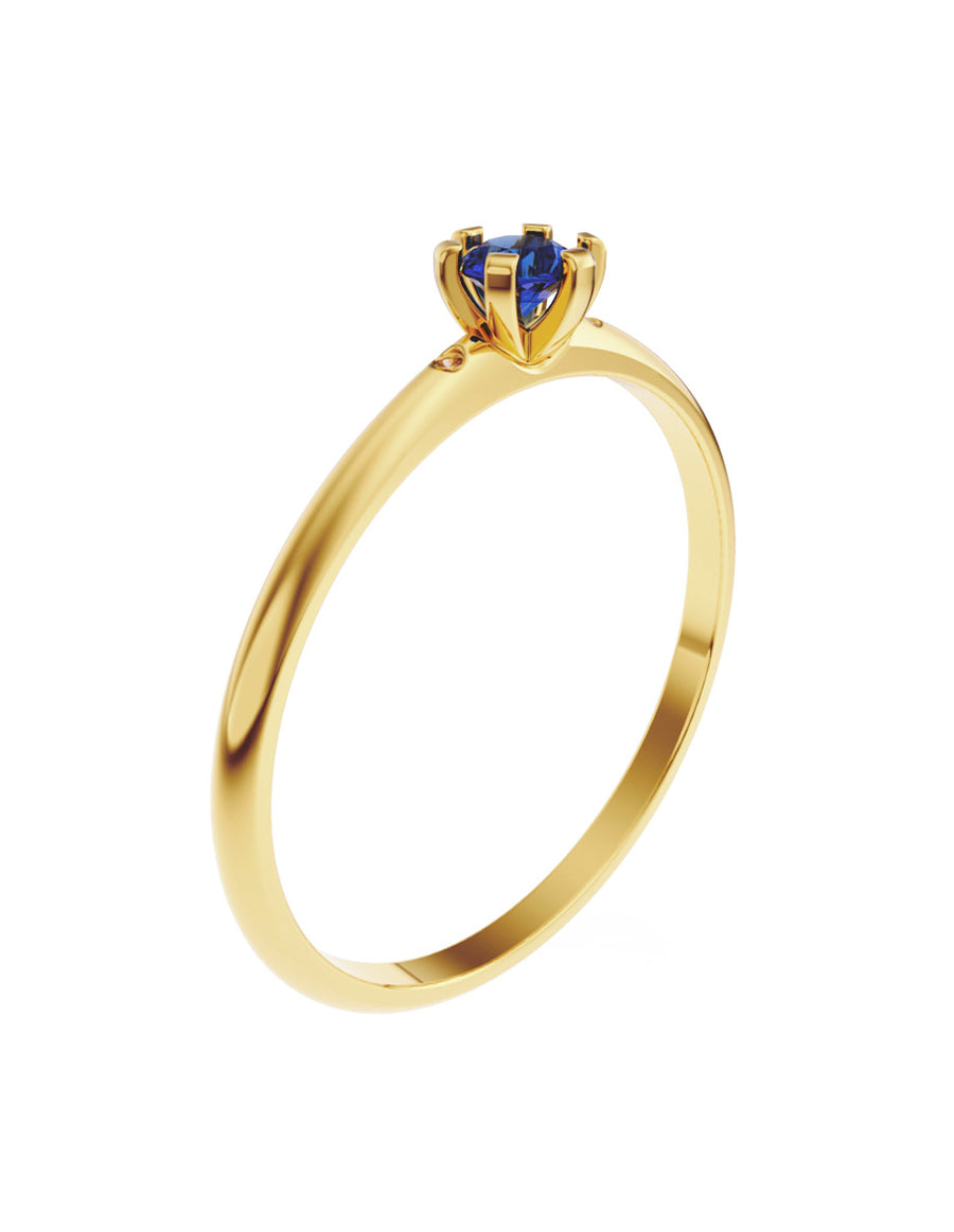 ANILLO DE ORO CON CIRCONIA