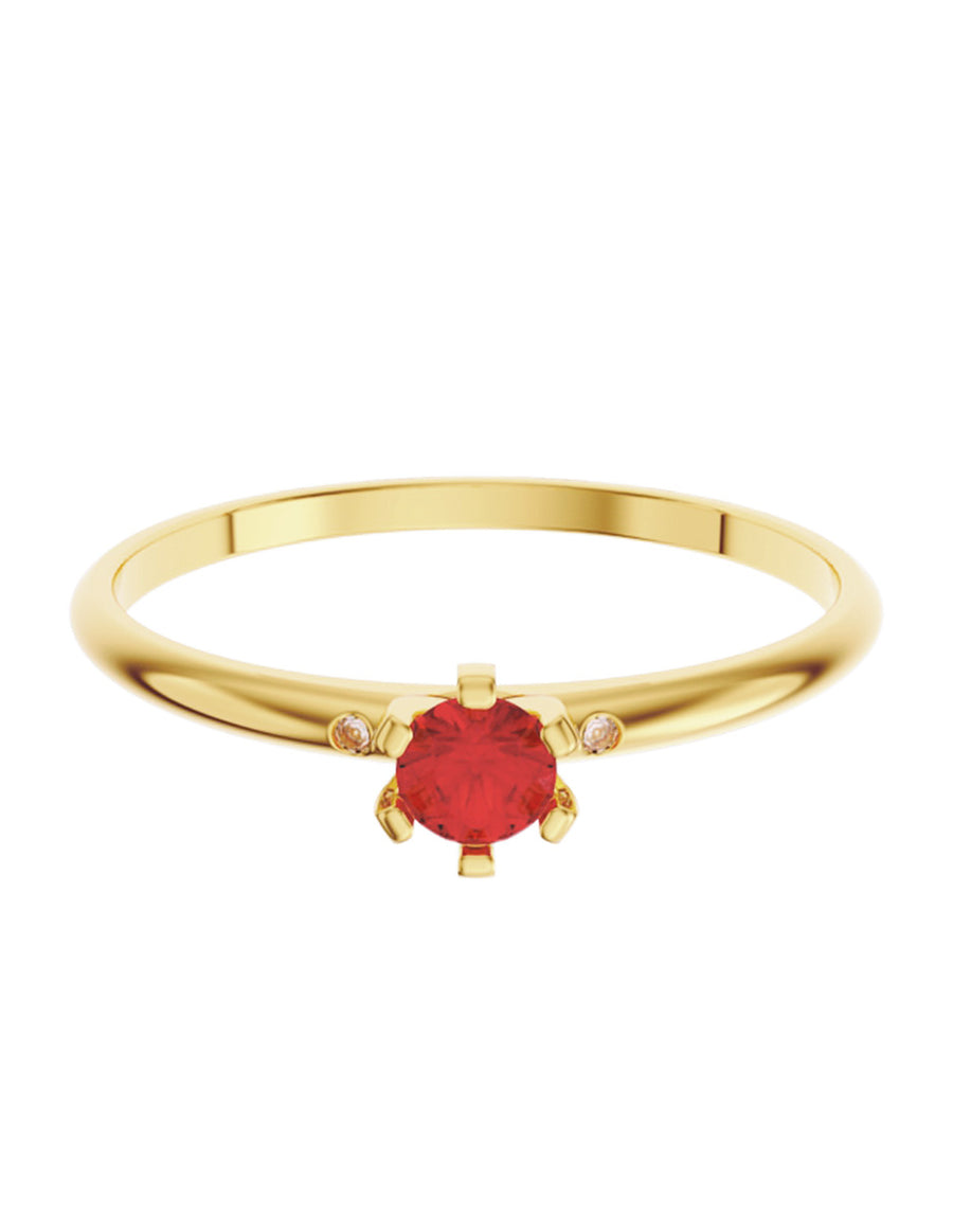 ANILLO DE ORO CON CIRCONIA