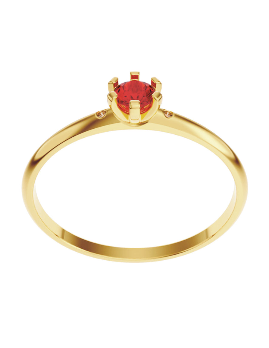 ANILLO DE ORO CON CIRCONIA