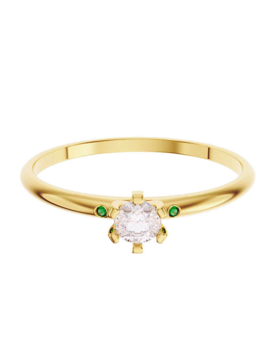 ANILLO DE ORO CON CIRCONIA